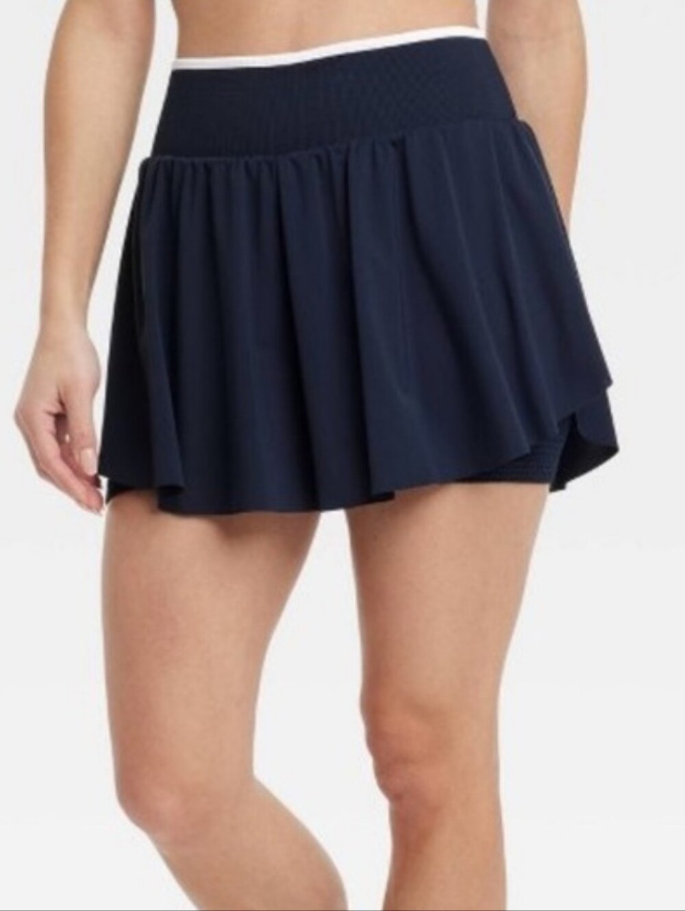 all in motion Navy Blue Activewear Skort Waffle Knit Shorts Medium New